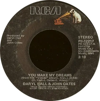 Daryl & John Oates Hall - You Make My Dreams