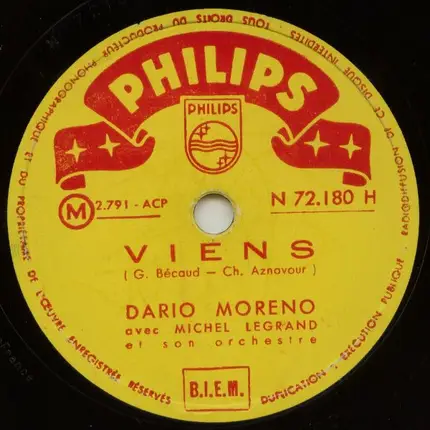 Dario Moreno - Mé Qué.. Mé Qué.. / Viens