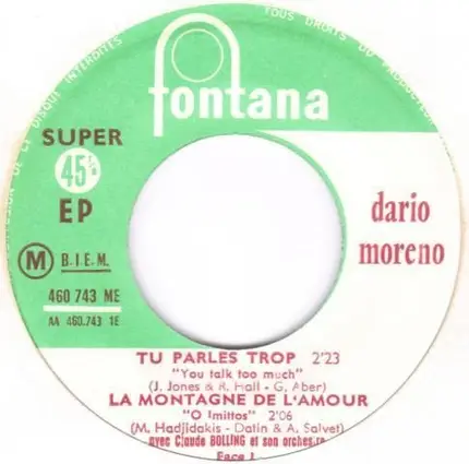 Dario Moreno - Tu Parles Trop
