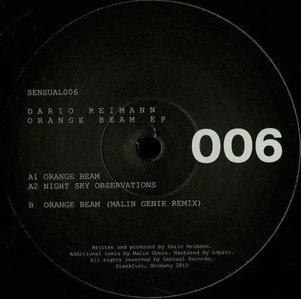 Dario Reimann - Orange Beam EP