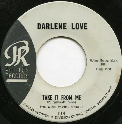Darlene Love - Wait Til' My Bobby Gets Home / Take It From Me