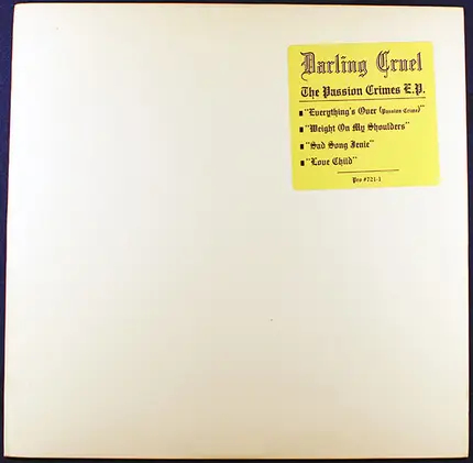 Darling Cruel - The Passion Crimes E.P.