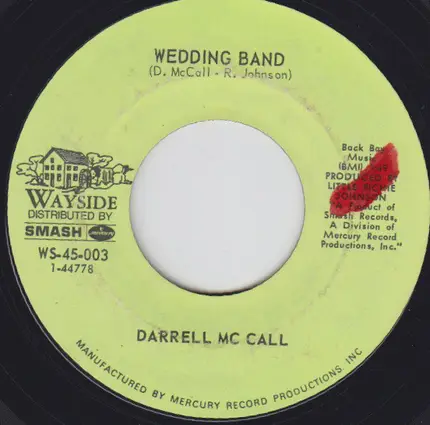 Darrell McCall - Hurry Up / Wedding Band