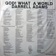 LP - Darrell Adams - God! What A World