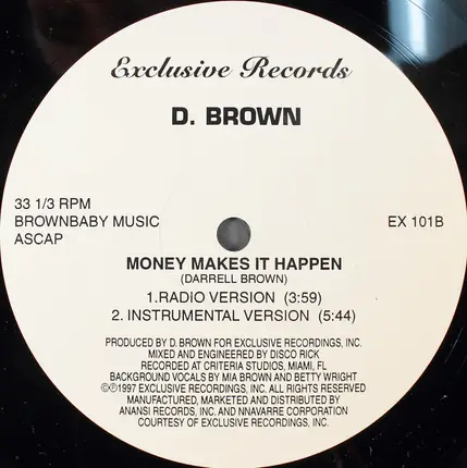 Darrell Brown - Money makes it happen