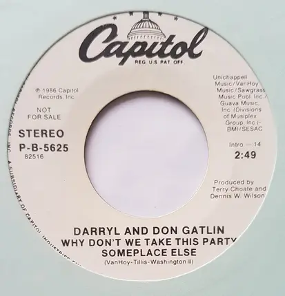 Darryl & Don Ellis - Why Don't We Take This Party Someplace Else