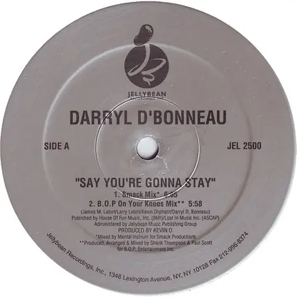 Darryl D'Bonneau - Say You're Gonna Stay