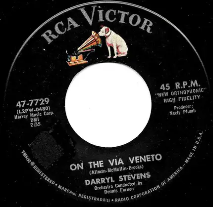Darryl Stevens - Now I Know / On The Via Vento