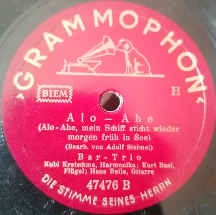 Das Bar Trio - Ti - Pi - Tin / Alo - Ahe