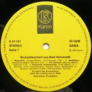 LP - Das Kurorchester Bad Herrenalb unter der Leitung von Hans Rabe - Wunschkonzert Aus Bad Herrenalb
