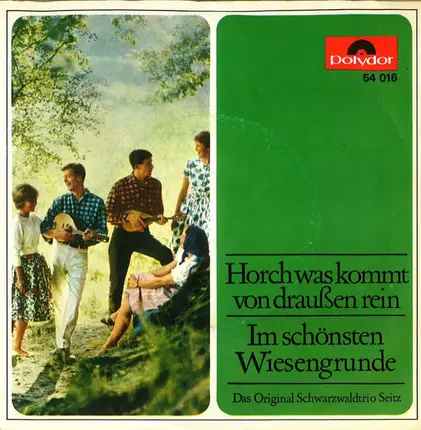 Das Original Schwarzwald-Trio Seitz - Horch Was Kommt Von Draußen Rein / Im Schönsten Wiesengrunde