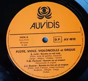LP - Lotti / Picinetti / Quantz / J. C. F. Bach a.o. - Flûte, Viole, Violoncelle Et Orgue