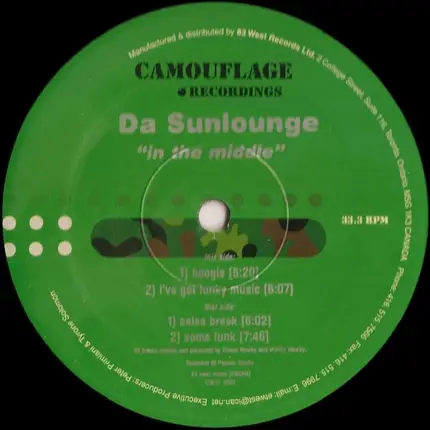 Da Sunlounge - In The Middle