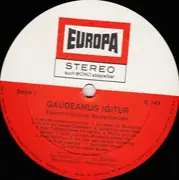 LP - Das Roland-Trio / Rolf Berry-Chor / Das Europa-Bläserensemble - Gaudemus Igitur