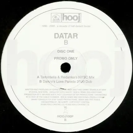 Datar - B, Disc One