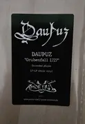 LP - Dauþuz - Grubenfall 1727 - White Vinyl, LTD ED