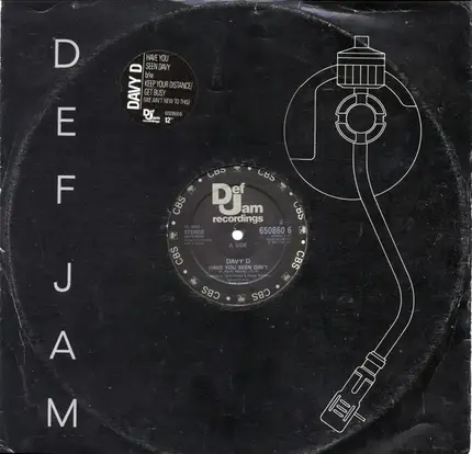 Davy D - Have You Seen Davy / Keep Your Distance / Get Busy (We Ain't New To This)