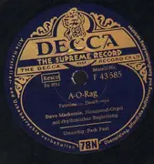 Schellack - Dave Mackersie - A-O-Rag / Pack Fast