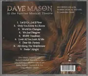 CD - Dave Mason - At The Sunrise Musical Theatre