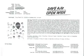 Dave Aju - Open Wide