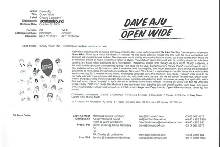 Dave Aju - Open Wide