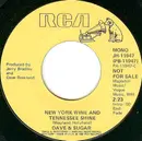 7inch Vinyl Single - Dave And Sugar - New York Wine And Tennessee Shine
