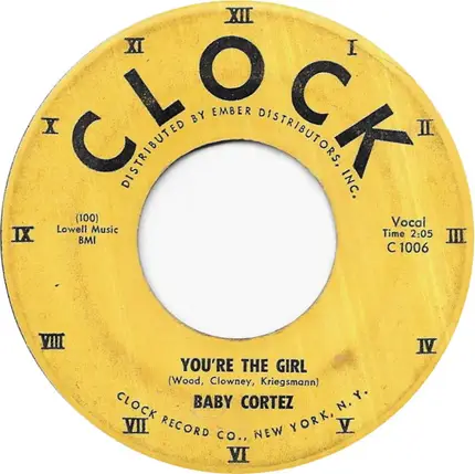 Dave "Baby" Cortez - You're The Girl / Eeny Meeny Minie Moe