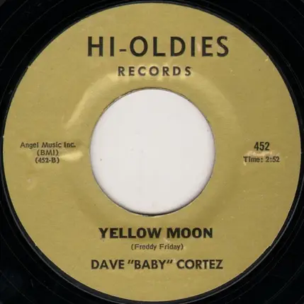Dave 'Baby' Cortez - Rinky Dink / Yellow Moon