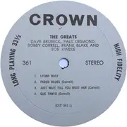LP - Dave Brubeck , Paul Desmond , Bobby Correll , Frank Blake And Bob Kindle - The Greats!!!