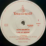 LP - Dave Brubeck Featuring William O. Smith , Randy Jones , Chris Brubeck , B.B. King - Live At Midem