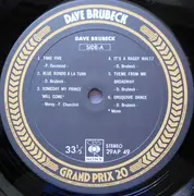 LP - Dave Brubeck - Grand Prix 20 - + OBI + Insert