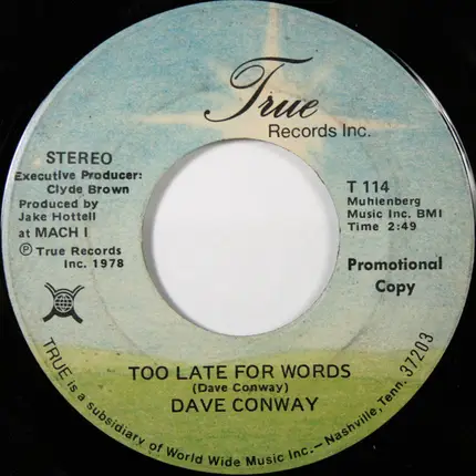 Dave Conway - I'll Keep On Loving You