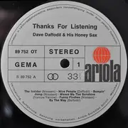 LP - Dave Daffodil - Thanks For Listening