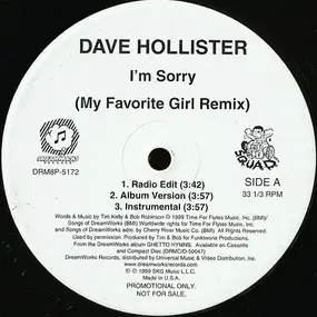 Dave Hollister - I'm Sorry / My Favorite Girl