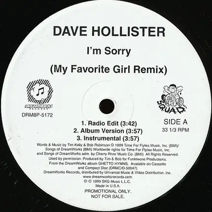 Dave Hollister - I'm Sorry / My Favorite Girl