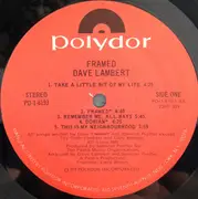 LP - Dave Lambert - Framed