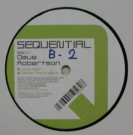 Dave Robertson - Long Night / Cancel The Groove