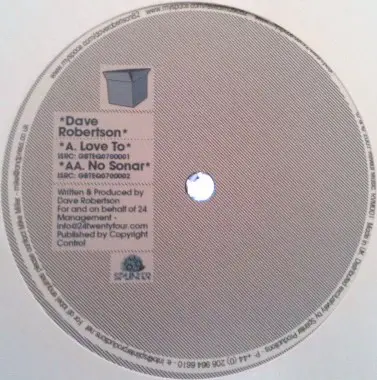 Dave Robertson - Love To / No Sonar