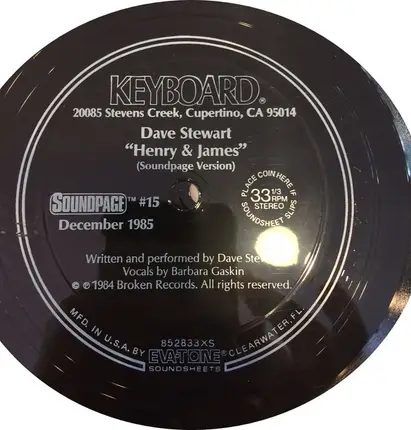 Dave Stewart - Henry & James (Soundpage Version)