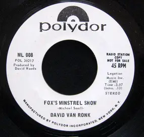 Dave Van Ronk - Fox's Minstrel Show
