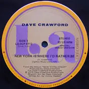 Dave Crawford - New York Is Where I'd Rather Be