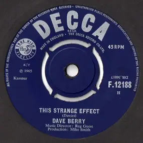 Dave Berry - This Strange Effect