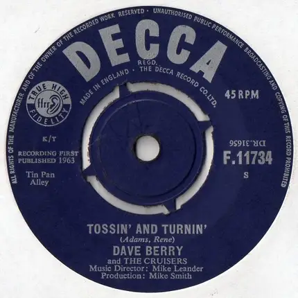 Dave Berry & The Cruisers - Memphis Tennessee