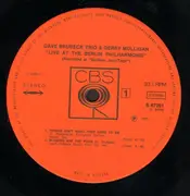Double LP - Dave Brubeck Trio & Gerry Mulligan - Live At The Berlin Philharmonie - BOXED ORANGE CBS LABELS