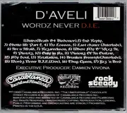CD - D'Aveli - Wordz Never D.I.E.