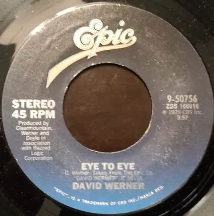 David Werner - What's Right / Eye To Eye