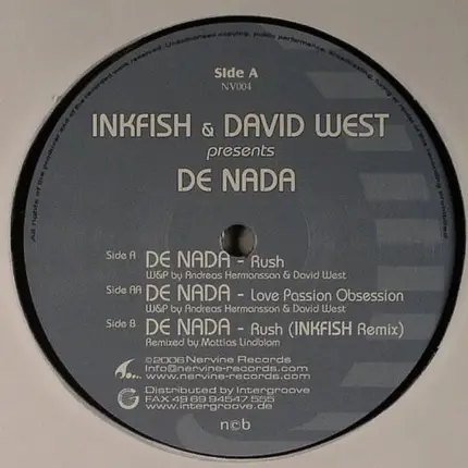 David West & Inkfish Presents De Nada - Rush