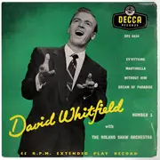 7inch Vinyl Single - David Whitfield , The Roland Shaw Orchestra - David Whitfield - No. 3 - push-out centre