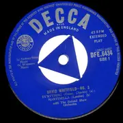 7inch Vinyl Single - David Whitfield , The Roland Shaw Orchestra - David Whitfield - No. 3 - push-out centre