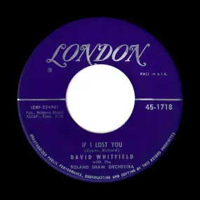 david whitfield - If I Lost You / The Adoration Waltz